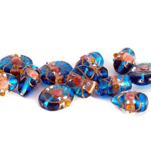 Glasperlen wedding cake beads Mix türkis 150 g