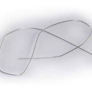 Perlspiraldraht Bouillon french wire versilbert 70 cm