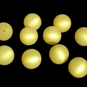 Polarisperle 6 mm gelb rund
