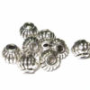 kleine Metall Perlen mit Rillen 10265