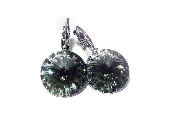 Swarovski Ohrringe black diamond 14 mm