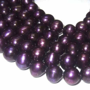 violette Zuchtperlen