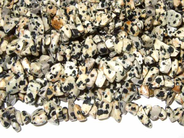 Dalmatiner Jaspis Endloskette Edelsteinperlen