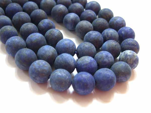 Lapis Lazuli Perlen Strang matt 8 mm