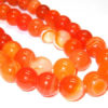 Achat Perlen kaufen Strang orange Kugeln 8 mm