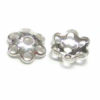 winzige Blumen Perlkappen 925-Silber 12368