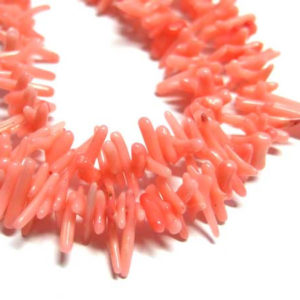 Korallen Perlen Strang rosa Äste