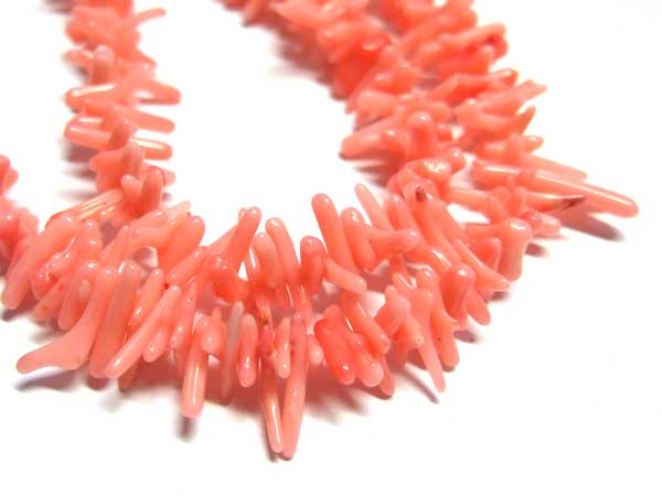 Korallen Perlen Strang rosa Äste
