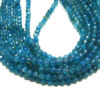 facettierter Achat Perlen blau gef. Strang Kugeln 4 mm