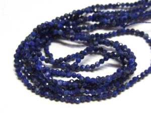 facettierte Lapis Lazuli Perlen