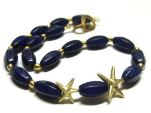 Lapis Lazuli Perlen und Schmuckzwischenteile aus Silber