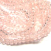 Glasperlen Glasrondelle facettiert rosa 4 mm 15857