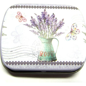 kleine Metallschachtel Lavendel 15932
