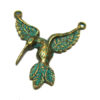 Kolibri aus Metall mit Patina 15979