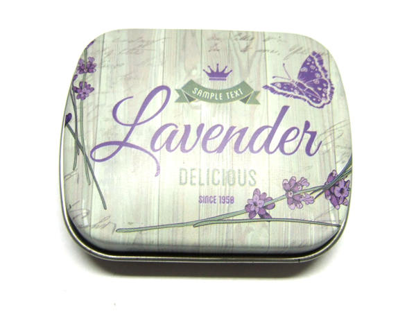 kleine Metallschachtel Lavendel 15985