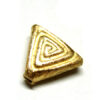 Silberperle vergoldetes Dreieck